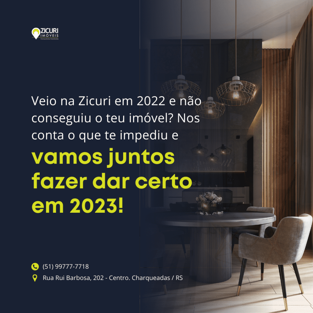Fala Zicuri: Vamos fazer dar certo em 2023!